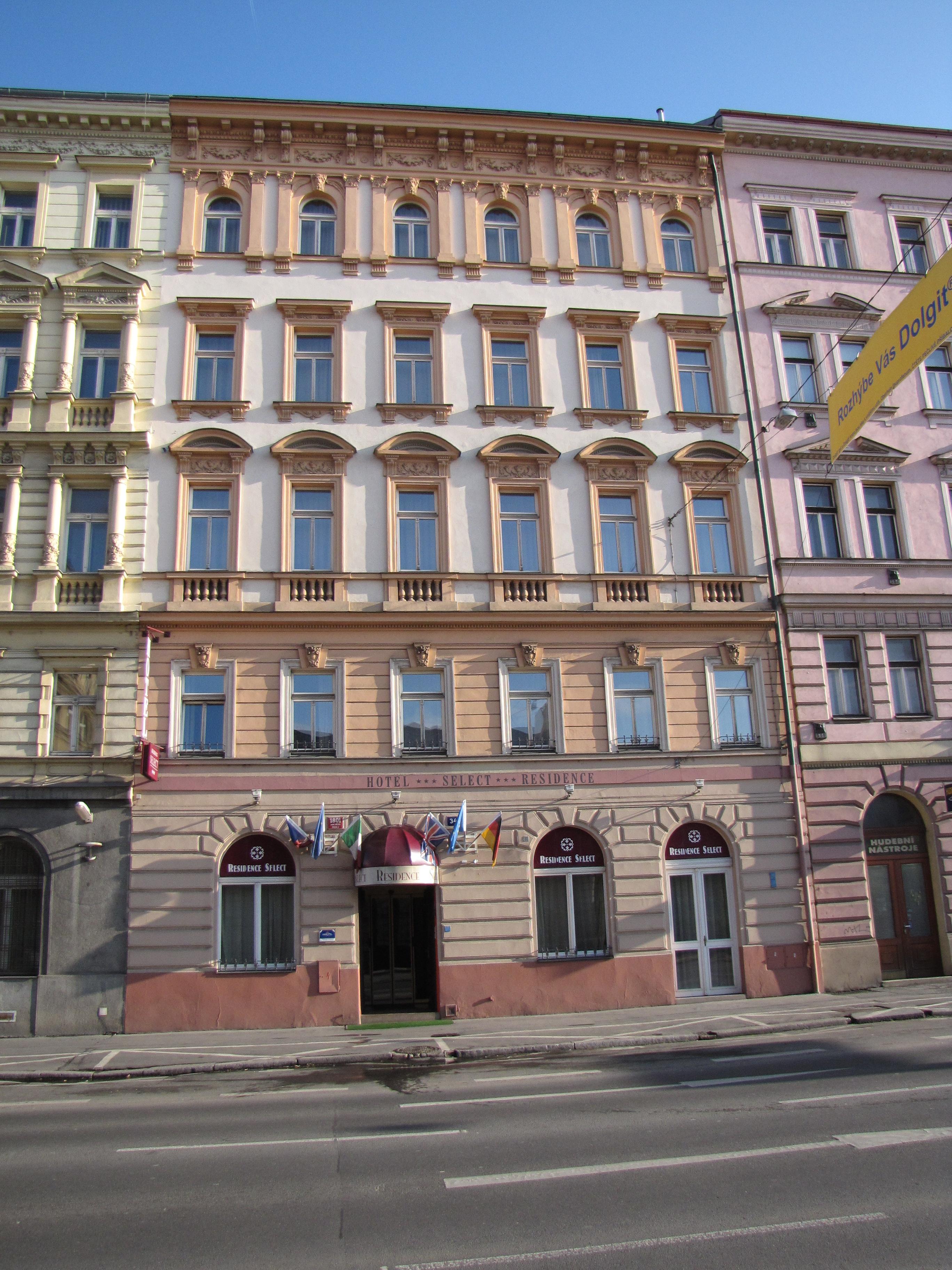 Hotel Residence Select Prag Exteriör bild
